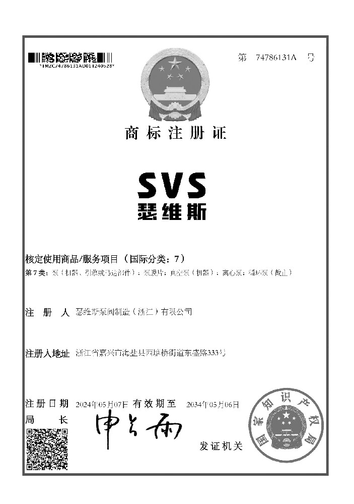 SVSOG真人品牌知识产权